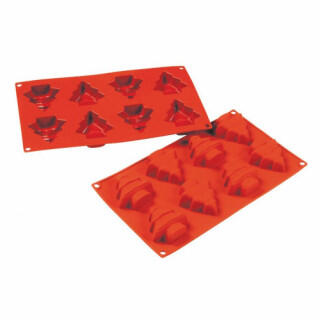 Форма силиконовая P.L. Proff Cuisine Елка 8 ячеек 70*65 мм, h 25 мм (30*17,5 см)