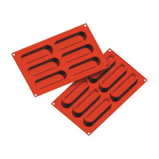 Форма силиконовая P.L. Proff Cuisine Савоярди 6 ячеек 120*30 мм, h 30 мм (30*17,5 см)
